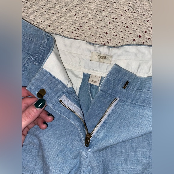 Cute Cropped J Crew Blue Shorts size 0 - Picture 6 of 6